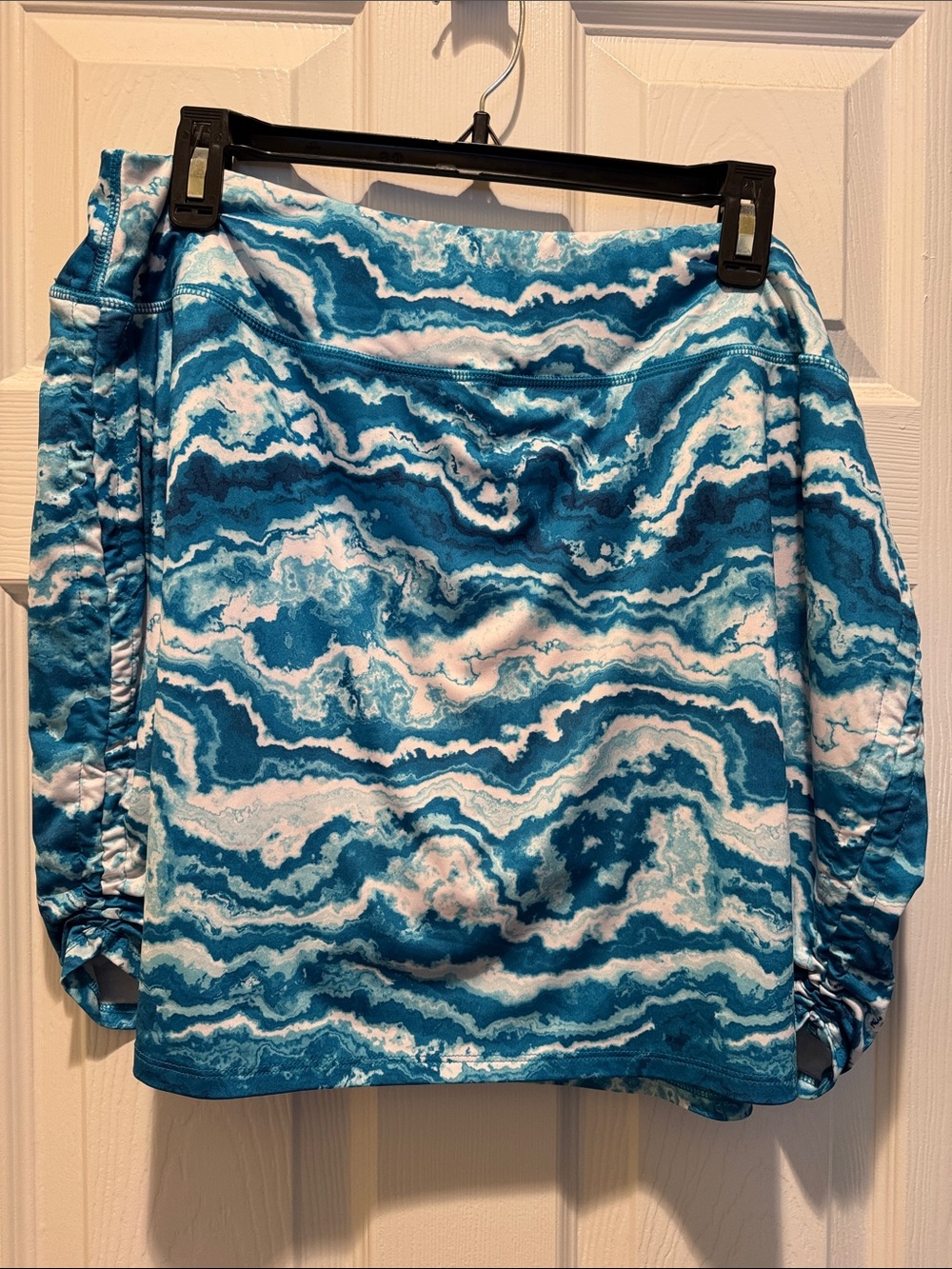 Women’s Teal Wave-Print Skort